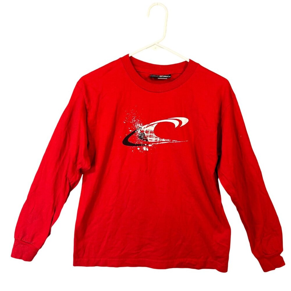 O'Neill Youth Logo Red Long Sleeve T-Shirt GUC Size L
